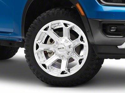 RTX Offroad Wheels Peak Chrome 6-Lug Wheel; 20x9; 0mm Offset (24-25 Ranger)