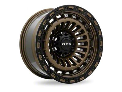 RTX Offroad Wheels Moab Bronze with Satin Black Lip 6-Lug Wheel; 17x9; 0mm Offset (99-06 Silverado 1500)
