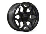 RTX Offroad Wheels Goliath Satin Black with Milled Rivets 6-Lug Wheel; 18x9; 0mm Offset (23-26 Colorado)