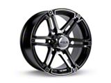 RTX Offroad Wheels Slate Black Machined 6-Lug Wheel; 17x8; 25mm Offset (23-25 Colorado)