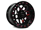 RTX Offroad Wheels Zion Black Milled Red 6-Lug Wheel; 18x9; 0mm Offset (23-24 Colorado)