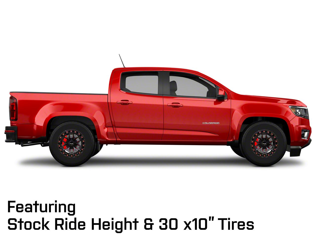 RTX Offroad Wheels Colorado Zion Black Milled Red 6-Lug Wheel