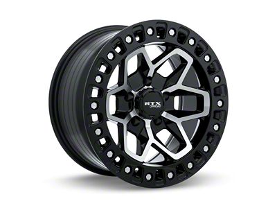 RTX Offroad Wheels Zion Gloss Black Machined 6-Lug Wheel; 18x9; 0mm Offset (21-25 F-150)