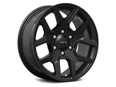 RTX Offroad Wheels Dallas Satin Black 6-Lug Wheel; 18x8; 18mm Offset (19-25 RAM 1500)