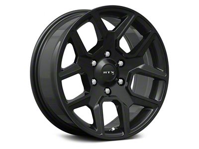 RTX Offroad Wheels Dallas Satin Black 6-Lug Wheel; 18x8; 18mm Offset (19-24 RAM 1500)