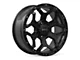 RTX Offroad Wheels Goliath Satin Black with Milled Rivets 6-Lug Wheel; 18x9; 0mm Offset (19-24 RAM 1500)
