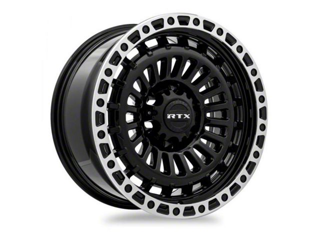 RTX Offroad Wheels Moab Gloss Black Machined 6-Lug Wheel; 18x9; 0mm Offset (19-24 RAM 1500)