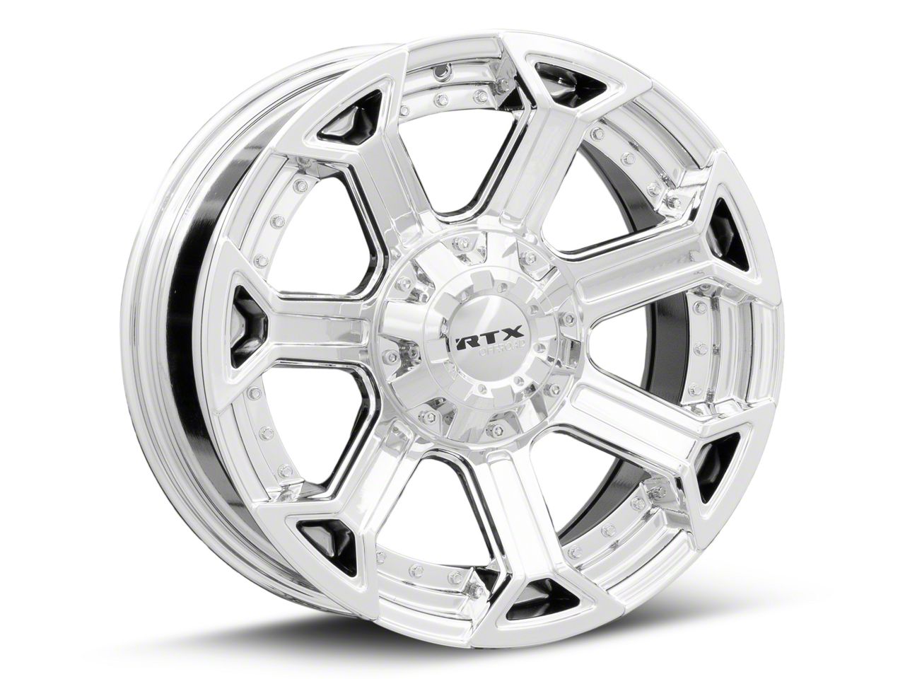 RTX Offroad Wheels RAM 1500 Peak Chrome 6-Lug Wheel; 20x9; 0mm