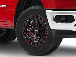 RTX Offroad Wheels Zion Black Milled Red 6-Lug Wheel; 18x9; 0mm Offset (19-25 RAM 1500)