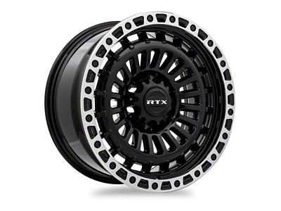 RTX Offroad Wheels Moab Gloss Black Machined 6-Lug Wheel; 18x9; 0mm Offset (19-23 Ranger)