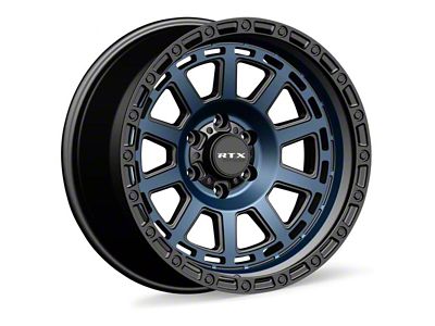RTX Offroad Wheels Titan Midnight Blue with Black Lip 6-Lug Wheel; 18x9; 0mm Offset (19-23 Ranger)