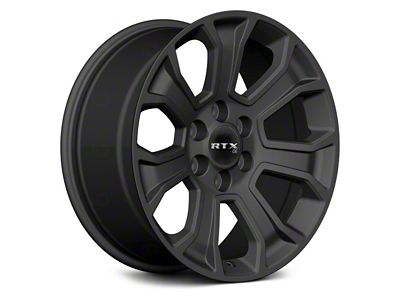 RTX Offroad Wheels Novi Satin Black 6-Lug Wheel; 20x9; 30mm Offset (19-26 Sierra 1500)