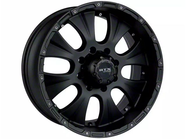RTX Offroad Wheels Crawler Matte Black 8-Lug Wheel; 17x8; 20mm Offset (07-10 Sierra 3500 HD SRW)