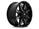 RTX Offroad Wheels Ravine Black Milled 8-Lug Wheel; 18x9; 10mm Offset (07-10 Sierra 3500 HD SRW)