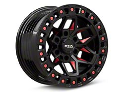 RTX Offroad Wheels Zion Black Milled Red 6-Lug Wheel; 18x9; 0mm Offset (21-25 Yukon)