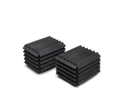 RubberShox Rubber Block Coil Spring Boosters; 3.50-Inch x 2.50-Inch x 1.25-Inch (Universal; Some Adaptation May Be Required)