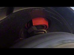 RubberShox DuraTPE Series Front-Rear Coil Spring Buffer Cushion; Red (Universal; Some Adaptation May Be Required)