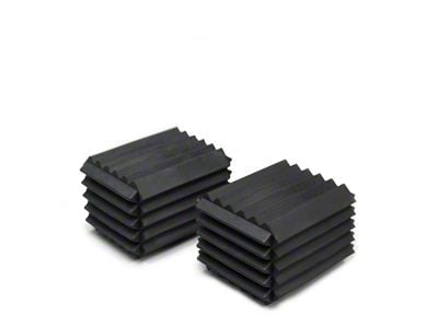 RubberShox Rubber Block Coil Spring Boosters; 2-Inch x 1.50-Inch x 1.25-Inch (Universal; Some Adaptation May Be Required)
