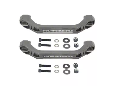 Ruff Rax Billet Grab Handles; Earth Gray (Universal; Some Adaptation May Be Required)