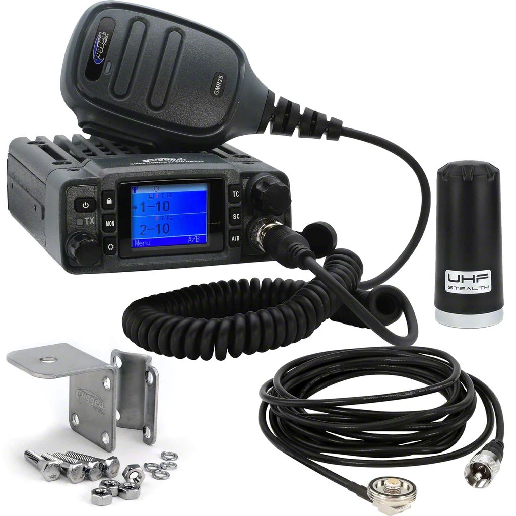 Rugged Radios RAM 2500 GMR25 Waterproof GMRS Mobile Radio with Stealth ...