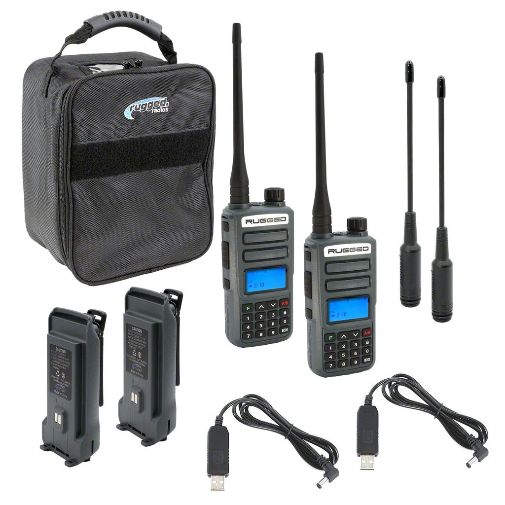 Rugged Radios RAM 3500 GMR2, GMRS and FRS Two Way Handheld Radios with ...