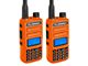Rugged Radios GMR2 GMRS and FRS Two Way Handheld Radios; Safety Orange