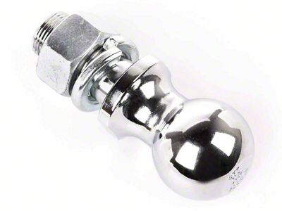 Rugged Ridge 1-7/8-Inch Trailer Hitch Ball; Chrome