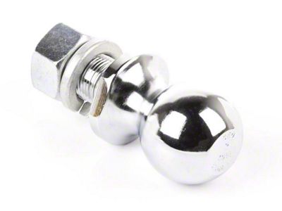 Rugged Ridge 2-Inch Trailer Hitch Ball; Chrome