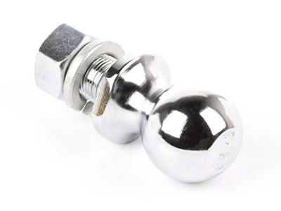 Rugged Ridge 2-Inch Trailer Hitch Ball; Chrome