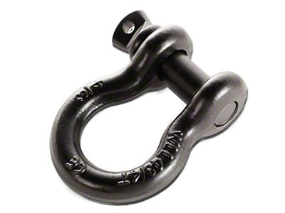 Rugged Ridge 3/4-Inch 9,500 lb. D-Ring Shackle; Black