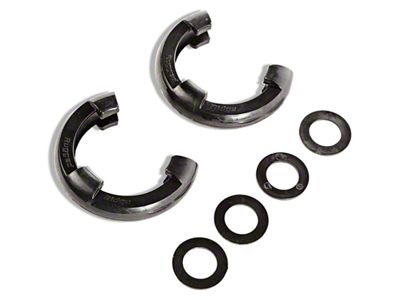 Rugged Ridge 3/4-Inch D-Ring Shackle Isolators; Black; Set of Two