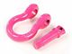 Rugged Ridge 3/4-Inch D-Ring Shackles; Pink