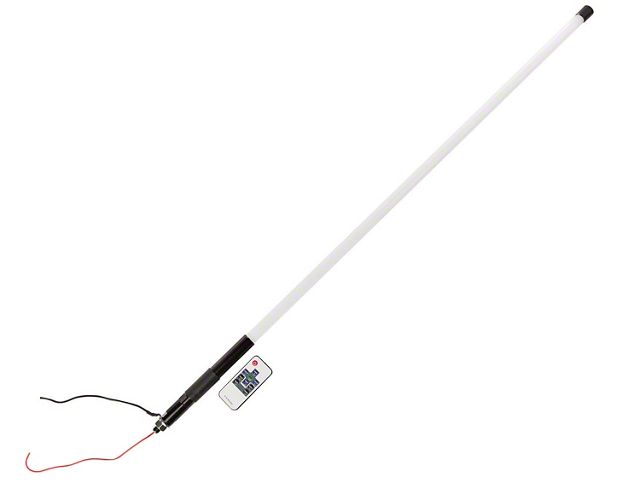 Rugged Ridge RGB Lighted Whip with Controller; 39-Inch (Universal; Some Adaptation May Be Required)