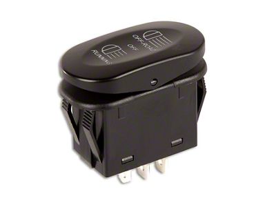 Rugged Ridge 3-Position Rocker Switch with Off-Road/Running Light Logo (Universal; Some Adaptation May Be Required)