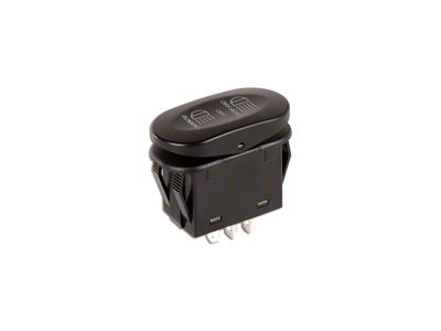 Rugged Ridge 3-Position Rocker Switch with Off-Road/Running Light Logo (Universal; Some Adaptation May Be Required)