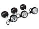 Rugged Ridge 5-Inch Round HID Off-Road Fog Lights with Black Steel Housings; Set of Three (Universal; Some Adaptation May Be Required)