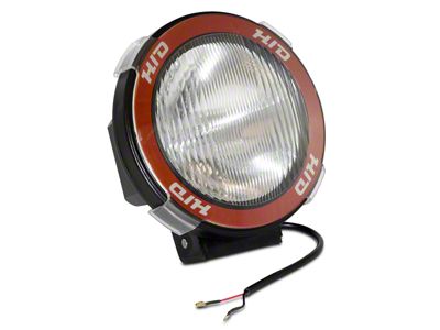 Rugged Ridge 5-Inch Round HID Off-Road Fog Light with Black Composite Housing; Single (Universal; Some Adaptation May Be Required)