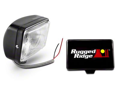 Rugged Ridge 5x7-Inch Halogen Fog Light (Universal; Some Adaptation May Be Required)