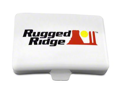 Rugged Ridge 5x7-Inch Off-Road Light Cover; White