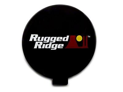 Rugged Ridge 6-Inch Slim Off-Road Light Cover; Black