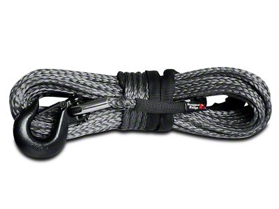 Rugged Ridge 7/16-Inch x 90-Foot Dark Gray Synthetic Winch Line; 22,500 lb.