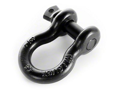 Rugged Ridge 7/8-Inch 13,500 lb. D-Ring Shackle; Black