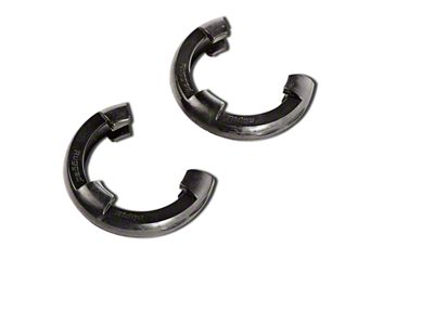 Rugged Ridge 7/8-Inch D-Ring Shackle Isolators; Black; Set of Two