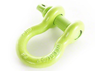 Rugged Ridge 7/8-Inch 13,500 lb. D-Ring Shackle; Green