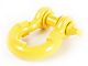 Rugged Ridge 7/8-Inch D-Ring Shackle Isolators; Yellow; Set of Two