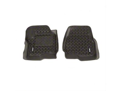 Rugged Ridge All-Terrain Front Floor Liners; Black (17-24 F-350 Super Duty)