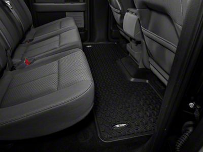 Rugged Ridge All-Terrain Rear Floor Liner; Black (09-14 F-150 SuperCab, SuperCrew)