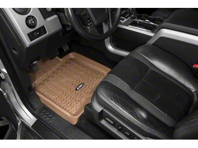 Rugged Ridge All-Terrain Front Floor Liners; Tan (09-14 F-150)