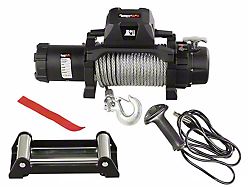Rugged Ridge 12,500 lb. Trekker Winch with Synthetic Rope (Universal; Some Adaptation May Be Required)