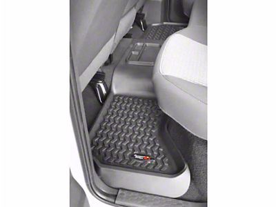 Rugged Ridge All-Terrain Rear Floor Liners; Black (09-18 RAM 1500 Crew Cab)